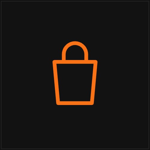 Ilustración de una bolsa tote de algodón con asas largas y espacio para logo