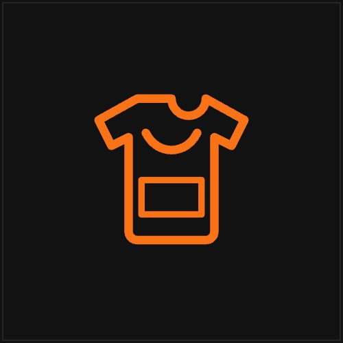 Ilustración de una sudadera con capucha y bolsillo canguro con espacio para logo